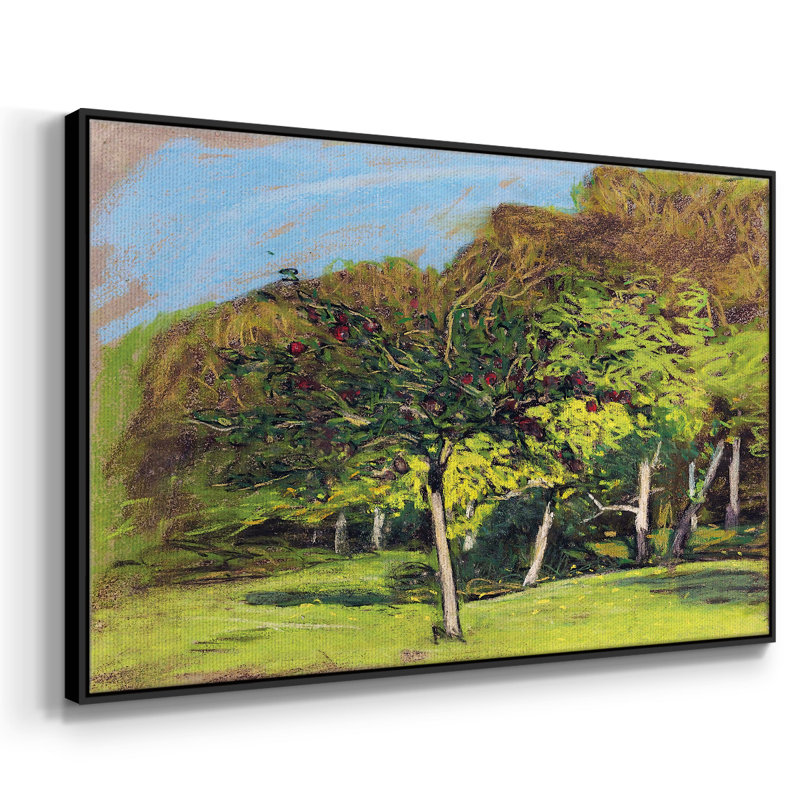 " Fruit Trees, 1865 ", 41" H x 27" W x 2" D, Black