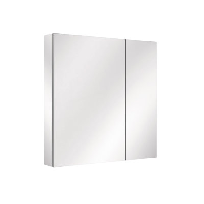 Recessed Or Wall Mount Frameless Medicine Cabinet Mirror With Adjustable Glass Shelves