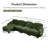 Compression Modular Sectionals Chenille 4 Seat Modern Home Lounge