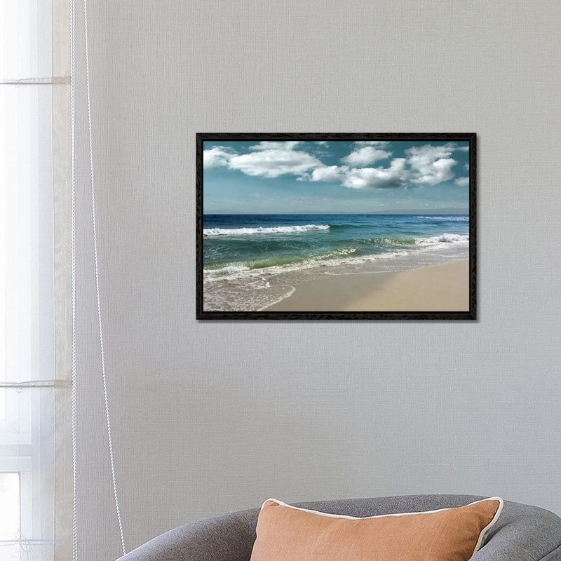 Majestic Waves by Nan - Print on Canvas, Black Framed, 66.04 cm H x 45.72 cm W
