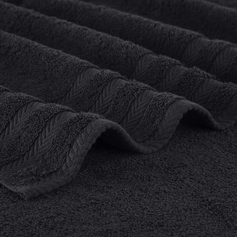 Drap 100% coton de qualité égyptienne Martex, Noir de jais
