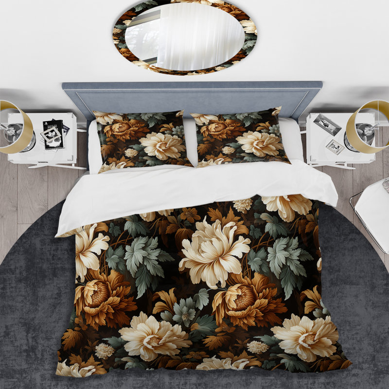 Literie Rustic Brocade Elegance, Housse de couette pour très grand lit et 2 très