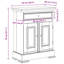 Solid Wood Rectangle Accent Cabinet-78035822