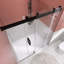 Porte de douche coulissante sans cadre avec verre trempé l 72 po x H 76 po-98173220