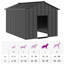 Barys Galvanised Steel Dog House-318808031-318808029