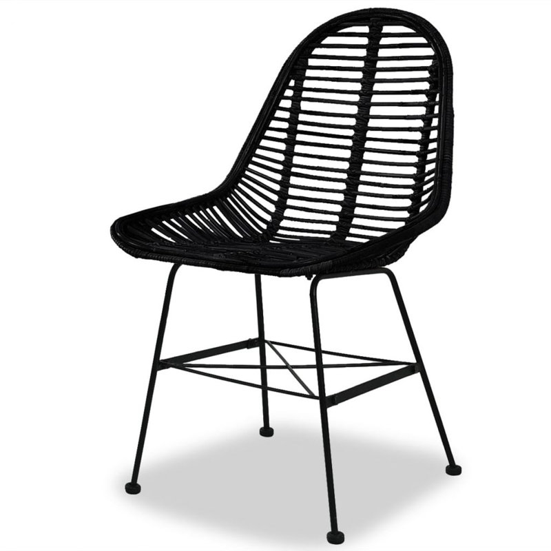Denney 84cm H Side Chair, Black, 4