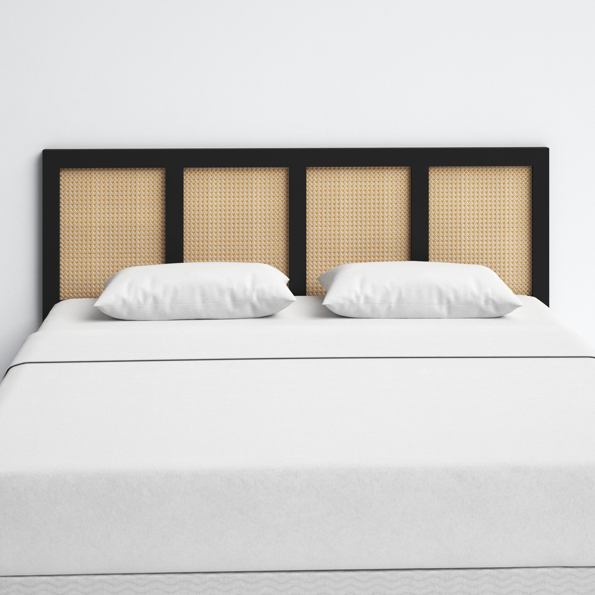 Tahoe Solid Wood Headboard, King, Black
