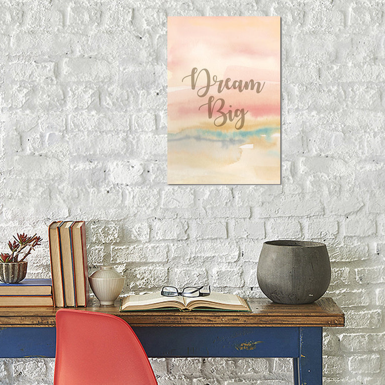« rêve big panel i », impression sur toile, H 26 po x l 18 po x P 1,5 po, Toile tendue, Pas de tapis