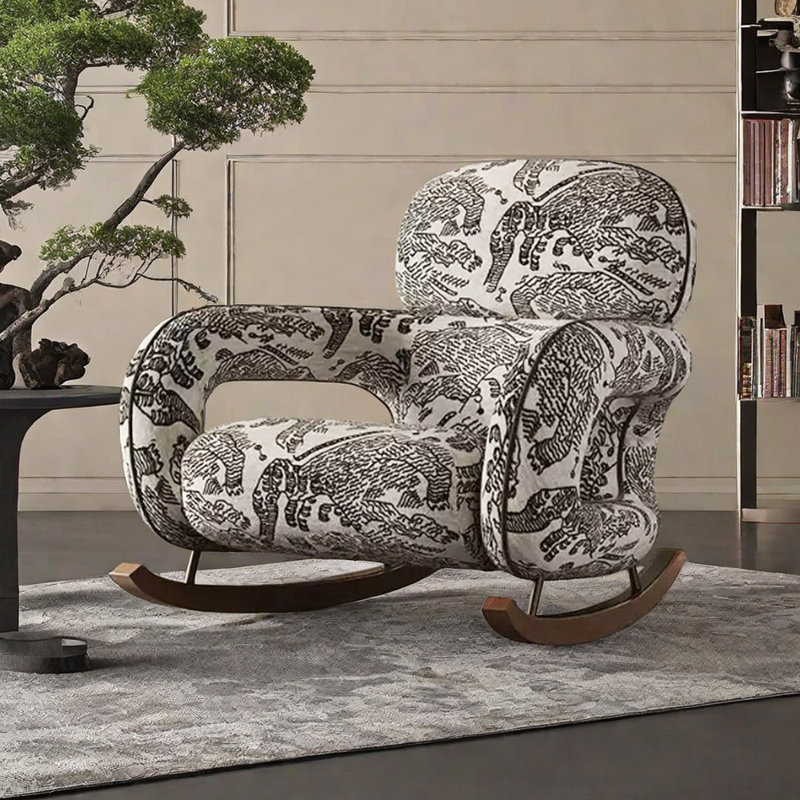 Chaise berçante ergonomique pour lire à l'intérieur