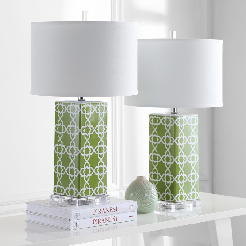 Ensemble de lampes de table 27 po Casale, Vert