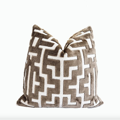 Myriad Velvet Throw Pillow Cover