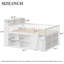 Lit mezzanine double avec rangement, tête de lit avec lumières DEL, blanc-223360282-223360283
