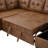 Hot Stamping Fabric U-Shape Sectional Sleeper Sofa