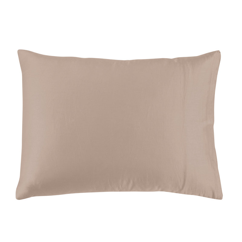 Ensemble d'édredon en coton standard 3 pièces Jakob, Édredon grand + 2 taies décoratives, Rosé