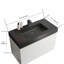 Grand meuble-lavabo de rangement mural moderne avec lavabo sans drain et robinet-727771498
