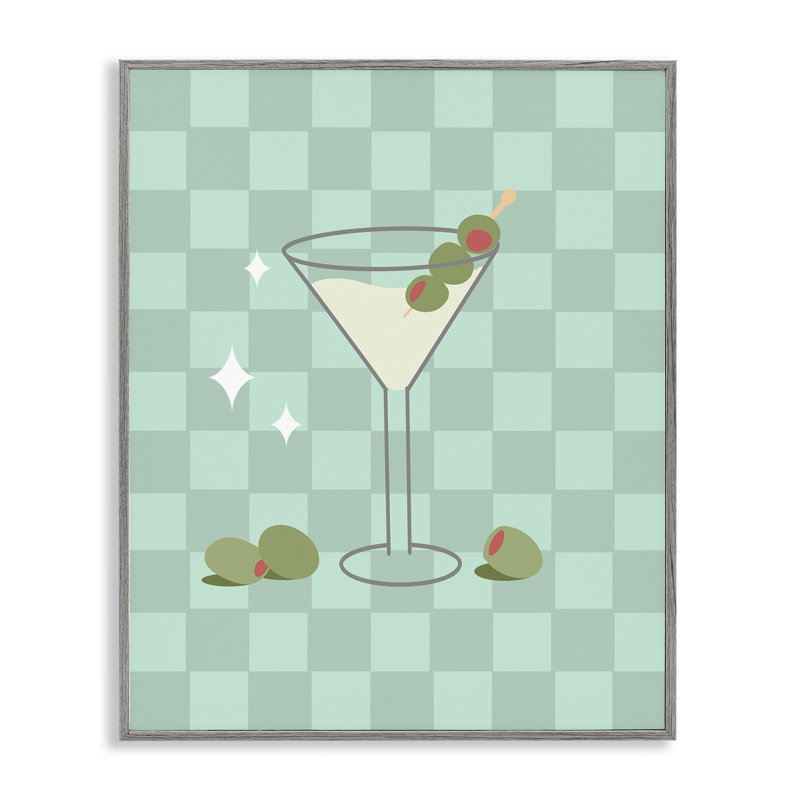 Art à giclée à carreaux Martini par Anna Quach, Estampe numérique Farmhouse, H 30 po x l 24 po