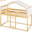 Lit superposé simple au-dessus avec tente Natural-1193267103