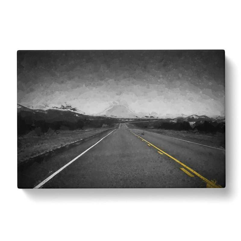 The Road To Texas In Abstract - Wrapped Canvas Print, 60cm H x 91cm W x 3cm D