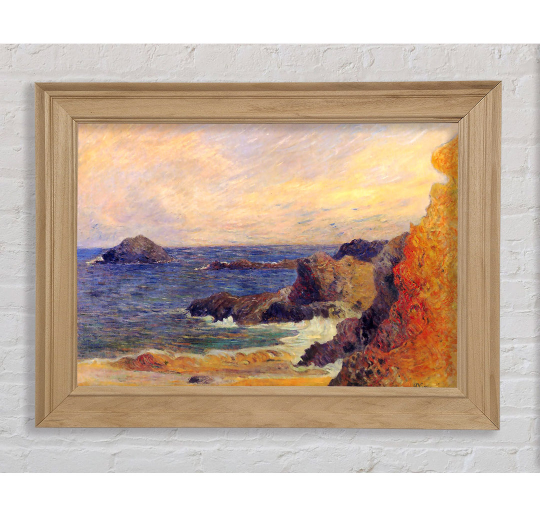 Gerahmtes Wandbild Rocky Coast von GauguIn