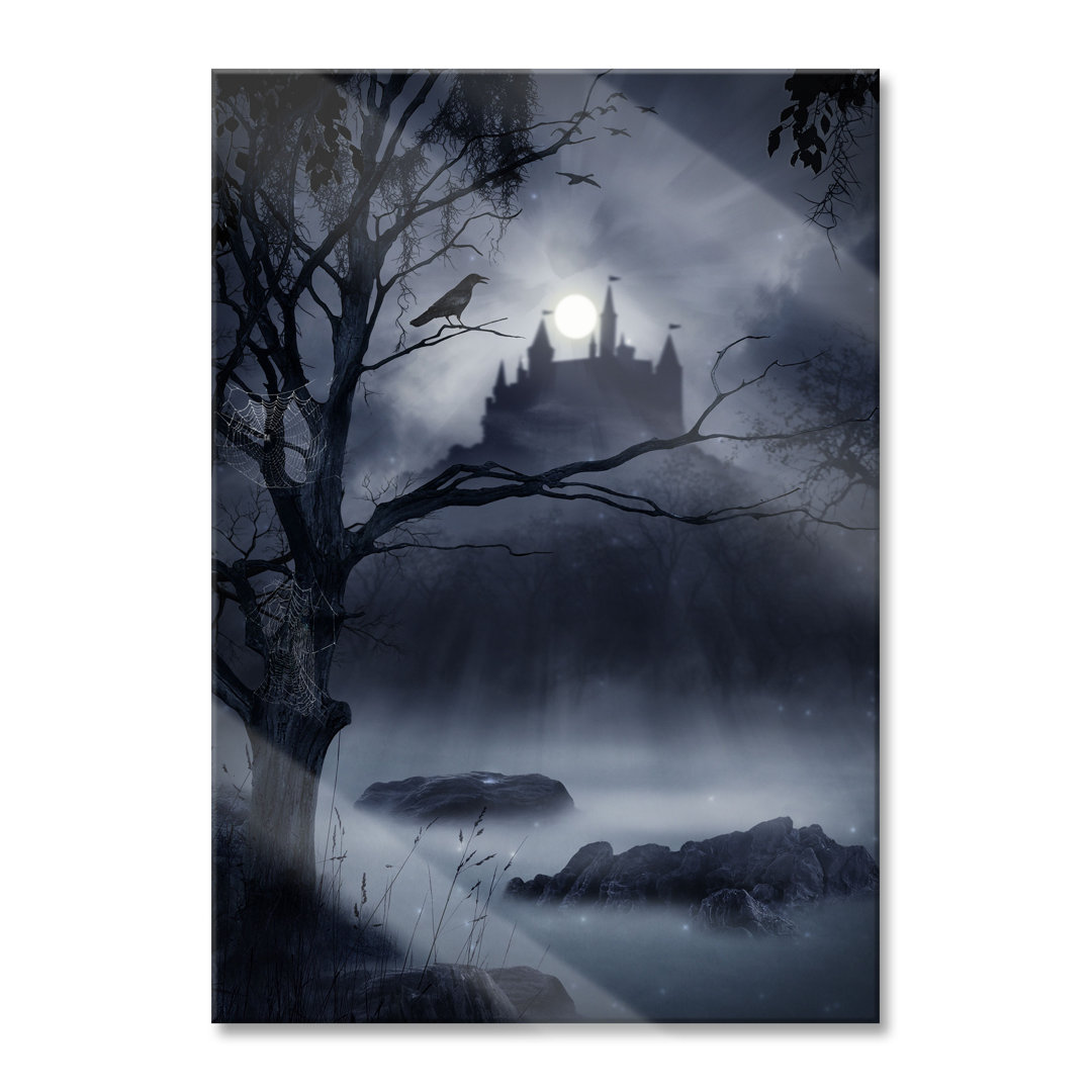 Glasbild Dark Castle