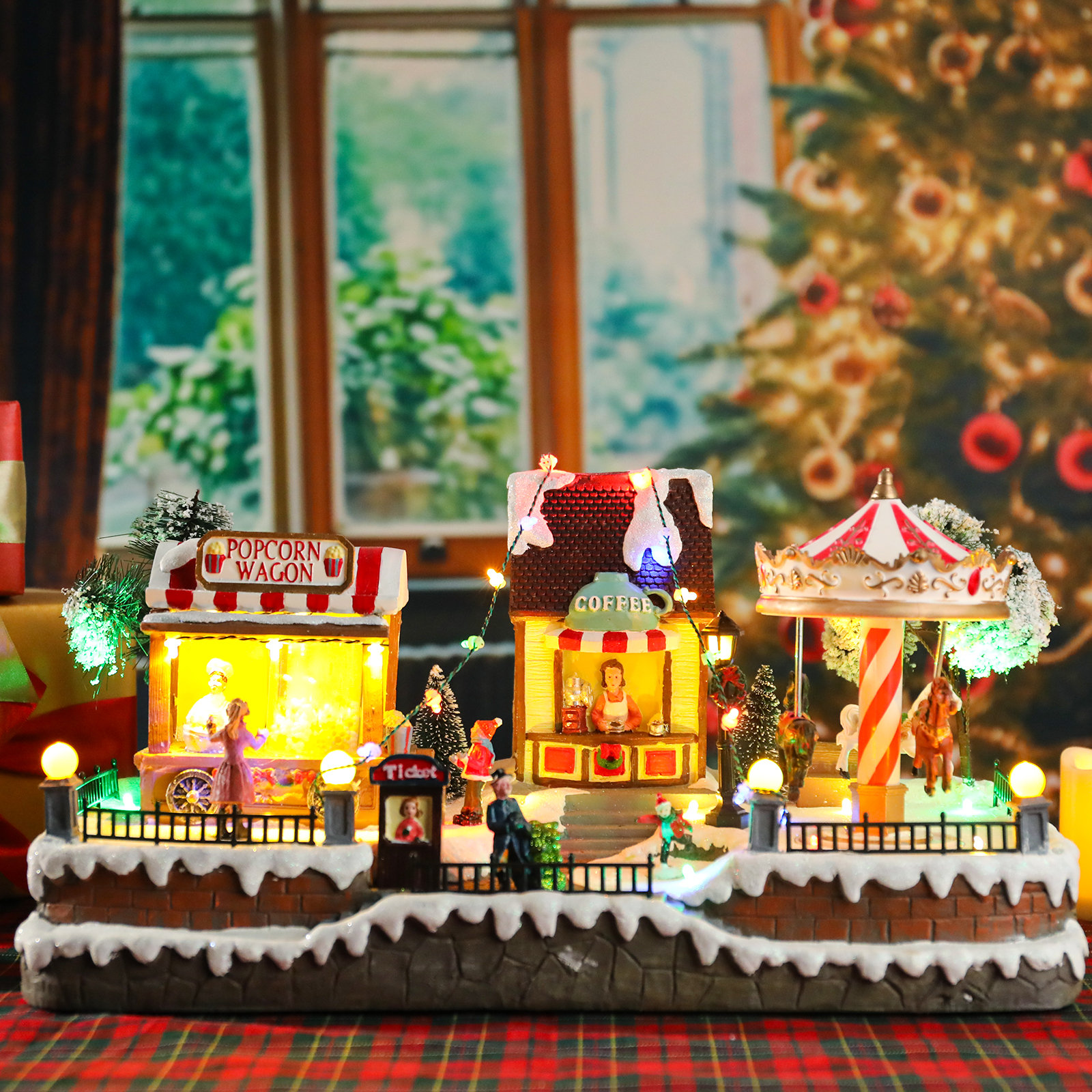 Lemax christmas village train set 2025
