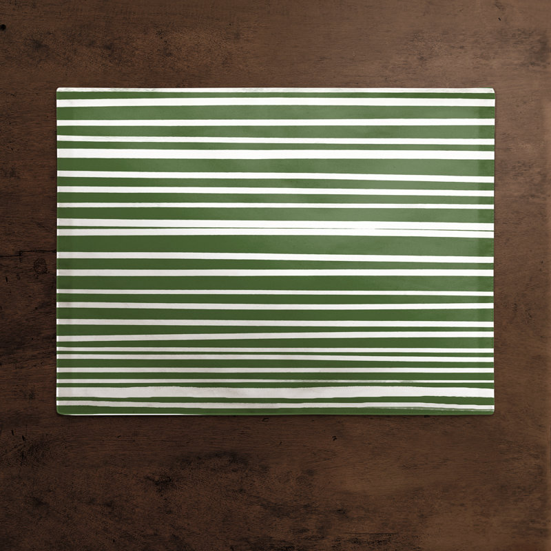 Napperon Green Stripes