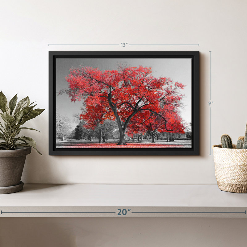 " Red Tree ", 13" H x 9" W