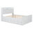 Wooden Bed With Storage Headboard With Outlets, Extendable Bed With Twin Size Trundle With Three Storage Drawers,-1964167883-1964167884