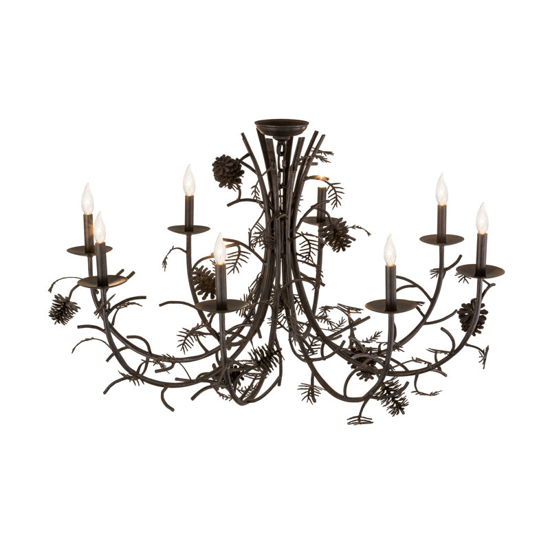 Palmgrass 8 - Light Dimmable Empire Chandelier
