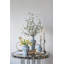 Grand chandelier conique en aluminium à branches d'arbre de 4,5 po de diamètre x 21,5 po argent / or-1252228237