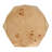 Malva Burl Wood Geometric Side Table