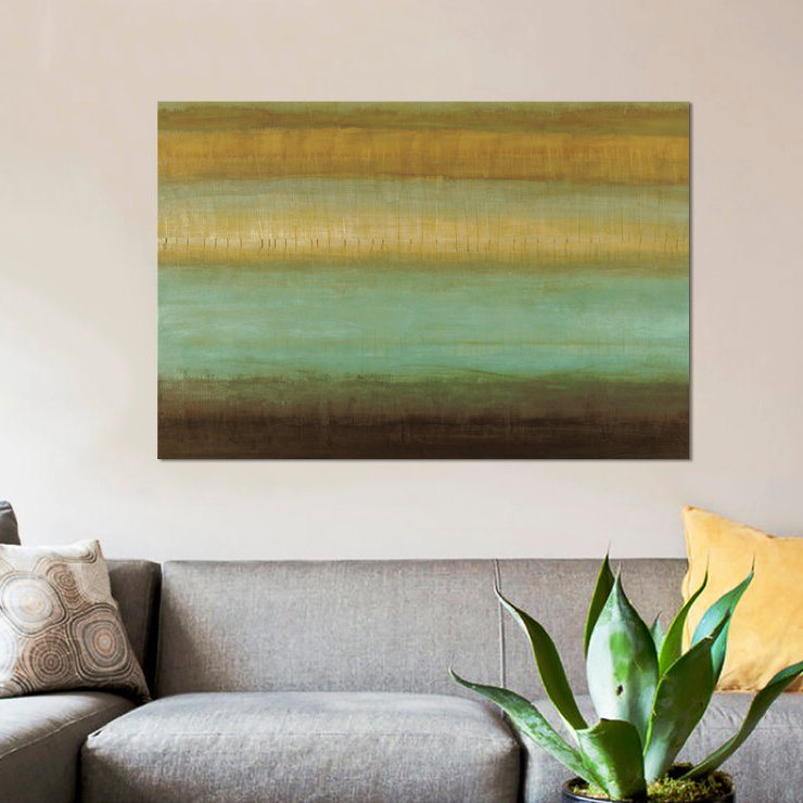 «Layered Détails III», reproduction sur toile, H 12 po x l 18 po x P 1,5 po, Toile tendue, Pas de tapis