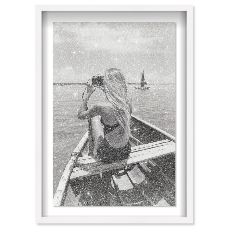 Frame Of Solitude Print by Oliver Gal, 55.5"H x 37.5"W, White Shadowbox