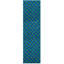Aladdin Geometric Area Rug in Blue/Black-69722432