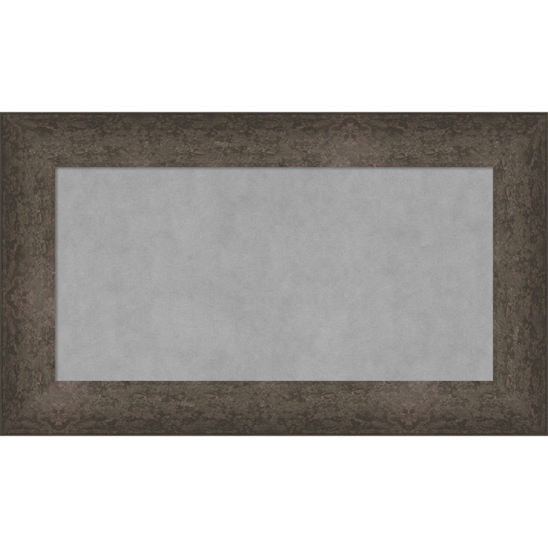 Tableau magnétique encadré bronze tacheté clair, H 17 po x l 29 po