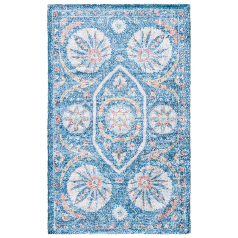 Saffron Hand Loomed Performance Oriental Rug, Rectangle 3' x 5'