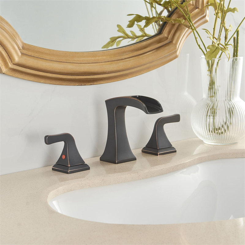 2-handle Bathroom Faucet with Drain Assembly, Oil Rubbed Bronze