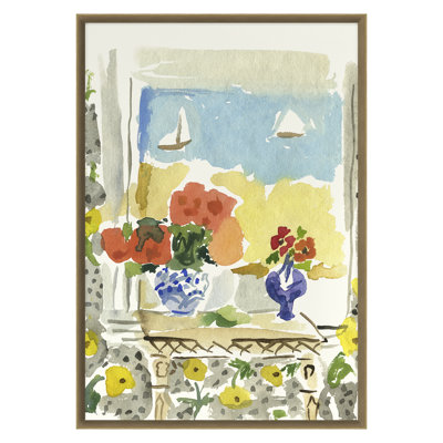 Dana Gibson " Traveling Begonias Shoreline " by Dana Gibson