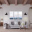 Coastal Retreat Cool Horizon Triptych