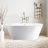 54'' x 29'' Freestanding Soaking Acrylic Bathtub-83845856