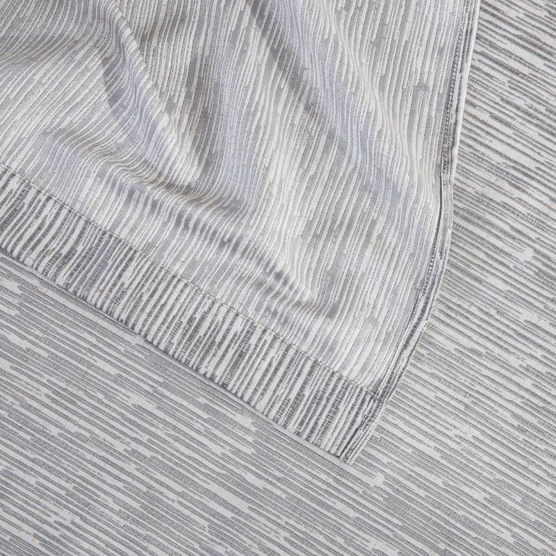 Rideau de douche simple Anasztazia, Argent