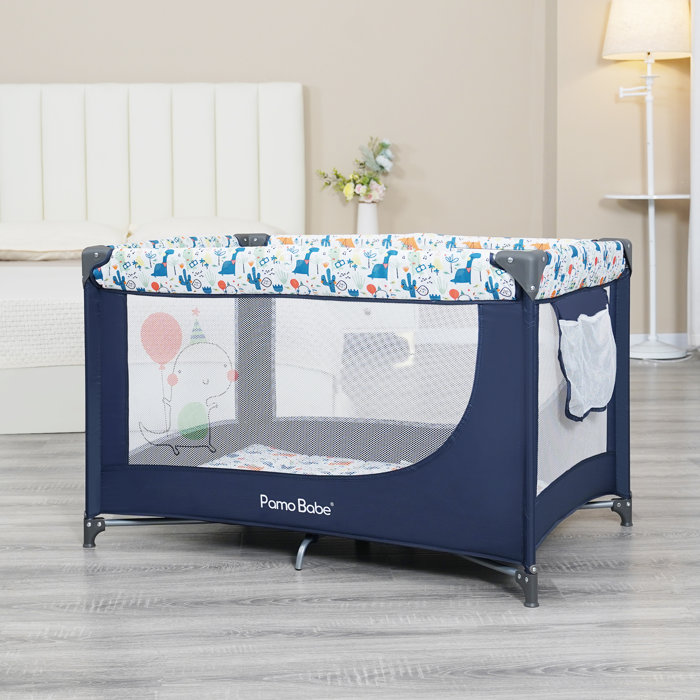 Pamo Babe Portable Crib with Mattress | Wayfair