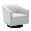 Fauteuil pivotant en bois gris - confortable et élégant pour le salon, revêtement en similicuir, structure en contreplaqué de bois franc, aucune couleur d'assemblage requise-1167689715