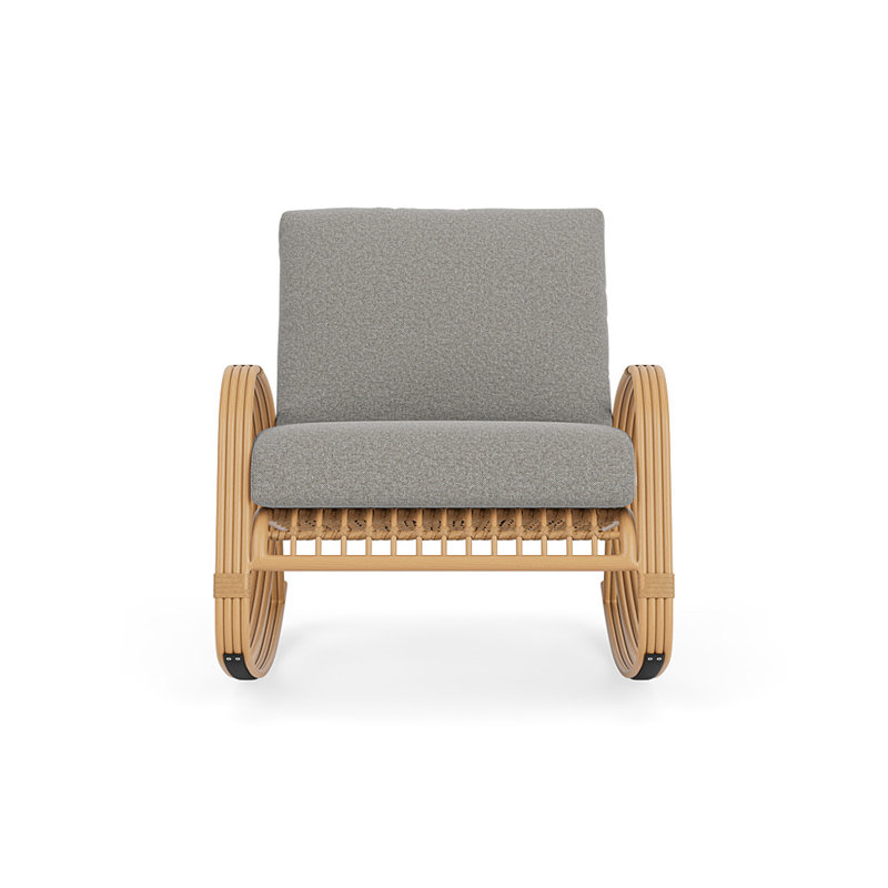 Riviera Outdoor Chair, Rumba Nickel