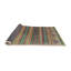 Tapis de zone verte/orange contemporaine-744315213