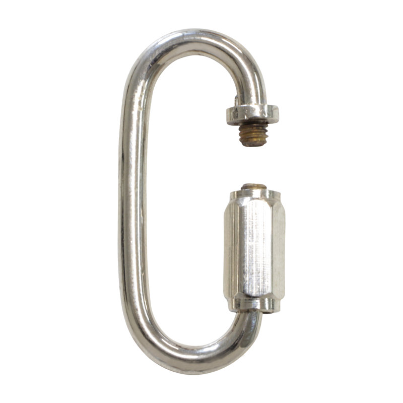 Chaîne à maillons rapides, H 1,85 po x l 0,79 po x P 0,14 po, Nickel poli
