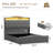 Upholstered Full Bed Frame with 4 Storage Drawers and 52.5" Tall Headboard,  Platform Bed with Charging Station & LED Light, No Spring Box Needed-830981437-830981434