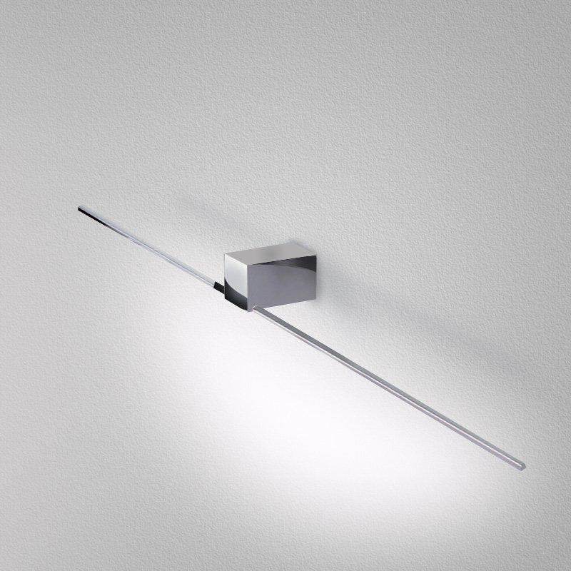 Orizzonte Led Dimmable Armed Sconce, Chrome