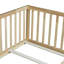 Lit simple en bois massif pour transition pour lit de tout-petit avec garde-corps haute-1890919187