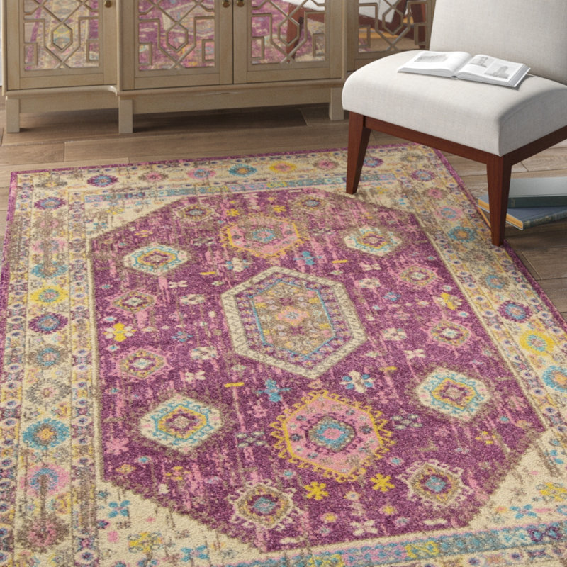 Larrick Oriental Indoor Rug, Rectangle 5'3" x 8'